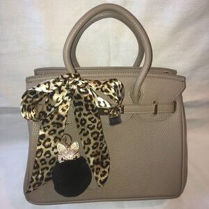 Animal Print Twilly Purse Head Neck Scarf